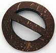 Sarong Tie, Coconut Shell - Split Circle
