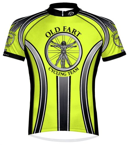Primal Wear Old Fart Vitruvian Man Cycling Jersey Men's High Visibility