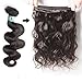 Msbeauty Hair Peruvian Remy Hair Body Wave 3 Bundles Grade 5A Unprocessed Virgin Human Hair Weave Weft Mixed Length(14 16 18) Natural Color Tangle-free