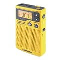 Sangean Digital Pocket AM/FM Radio with Weather Alert - Yellow (DT-400W)