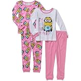 ミニオンズ 長袖 パジャマ ４着セット ピンク ５歳用(日本サイズ 120cm) [並行輸入品]