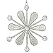 Handmade Snowflake Iron & Glass Pendant Christmas Tree Ornaments Set | ShalinIndia Elegant Hanging Decor for Home and Party Decoration | Ideal 6 Inches Christmas Decorations for Tree (E)