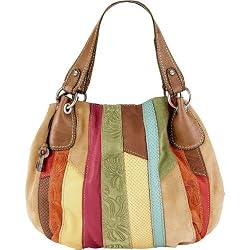 Fossil Pathwork Tote Leather Handbag
