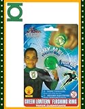  : Comic Book Super Heroes Kids Costume Justice League Green Lantern Flashing Ring #6728