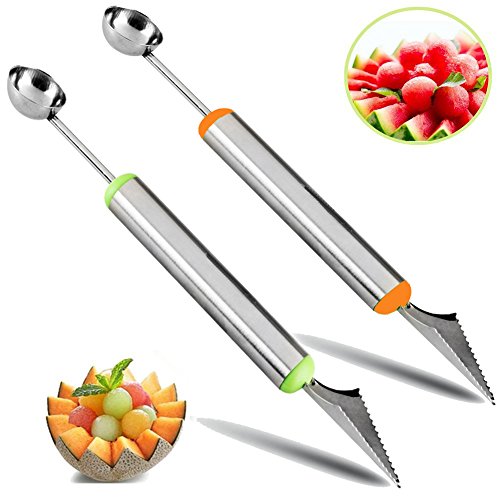 Daixers 2pcs melon baller fruit carving knife fruit sli…