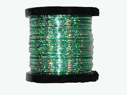 50 yd Fluorescent Green w/ Silver Holographic CraftLace Spool