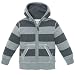 Apparel : striped zip-up hoodie