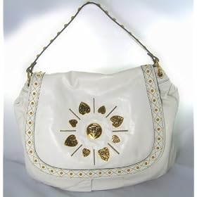 Gucci Handbags (White) Studded Leather Irina Large Shoulder Bag 211960 REDUCED!!