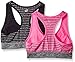 Spalding Women's Neo Stripe Racerback Seamless Bra 2-Pack
