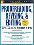 Proofreading, Revising, & Editing Success (Skill Builders)