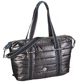 Kipling HENAN K12181, Damen Schultertaschen, Schwarz (Blaze Black 948), 38x24x14 cm (B x H x T)