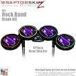 Barbwire Heart Purple Skin by WraptorSkinz fits Rock Band Drum Set for Nintendo Wii, XBOX 360, PS2 & PS3 (DRUMS NOT INCLUDED)