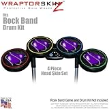 Barbwire Heart Purple Skin by WraptorSkinz fits Rock Band Drum Set for Nint ....