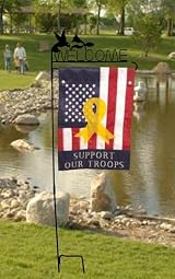 Welcome Garden Flag Pole