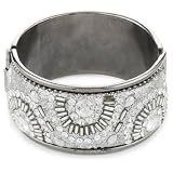 Chamak by priya kakkar Cuff With Crystals, Whi
