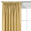 Classic Home Pinch Pleat Faux Silk Panel Collection - Wheat
