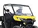 SuperATV Heavy Duty Scratch Resistant Clear Vented Full Windshield for Can-Am Defender HD 5/8 / 10 / MAX (2016+) - Hard Coated for Extreme Durability - Easy to Install!