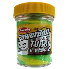 Berkley PowerBait Extra Scent Turbo Dough Trout Bait Color: Blue Mango (BTBTD-BM) by Berkley