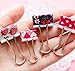 Pack of 24 Cute Lovely Spring-Loaded File Organizer Paper Holder Metal Binder Clips, Assorted Color (Large)