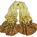 Tonsee Gradual Change Color Long Chiffon Wraps Shawl Soft Scarves Beige