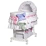 Ribbon Bassinet with Baskets