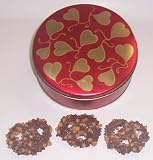 Scott's Cakes 1 lb. Milk Chocolate Covered Pretzel with Chocolate Chips & Peanut Butter Chips in a Heart Tin