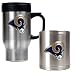 St. Louis Rams NFL Travel Mug & Stainless Can Holder Set - Primary logo