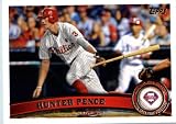 2011 Topps Update Series Baseball Card # US92 Hunter Pence - Philadelphia Phillies - MLB Trading Card In Protective Screwdown Case!
