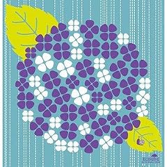 KONOMI　綿小風呂敷(50cm)・あじさい(6月)