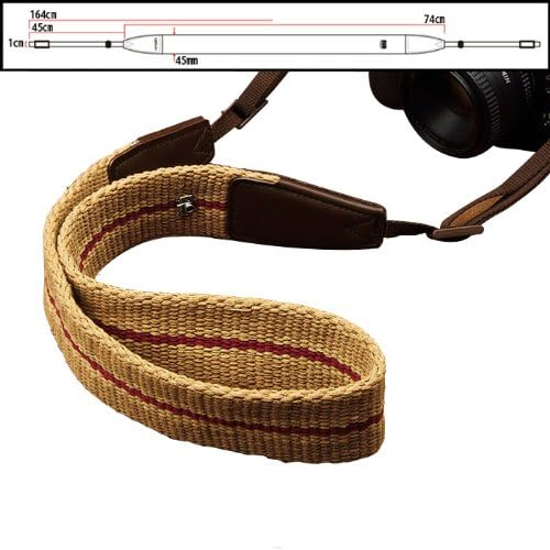 Ply-added Ultra Comfortable Cotton/leather Adjustable Camera Shoulder Neck Strap 8178