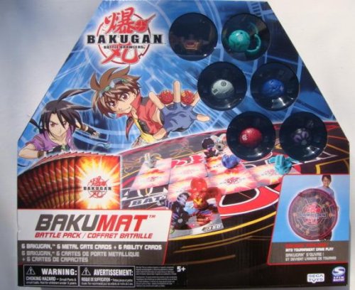 Bakugan Orginal Battle Brawlers BakuMat Battle Pack (6 Random Bakugan, BakuMat and 12 Cards!)