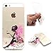 iPhone 5 Case,iPhone 5S Case, LUOLNH Perfect Fit Angel Girl Flower Fairy Design Pattern painting TPU Clear Transparent Protective Back Cover Case Protector Skin Case Cover for iPhone 5/ 5s
