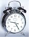 Traditional chrome double bell wind up alarm clock