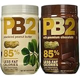 PB2 Powdered Peanut Butter Bundle - 2 Items: Powdered Peanut Butter 16 oz. and Powdered Chocolate Peanut Butter 16 oz