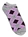 Fashion Socks - Prestige Medical 377-pag Fashion Anklet Nurse Socks Purple Argyle