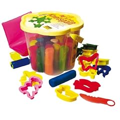 Idena 619019 - Kinderknete Eimer 24 Stangen + 9 F�rmchen
