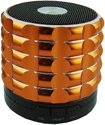 Shrox BTS-SIOE Mini Portable Shrox Bluetooth Speaker, Powerful, Loud and Clear Sounds with Bass (Orange)