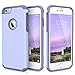 iPhone 6 Case, iPhone 6s Cases,Lookly Premium Extra Slim Hybrid Shockproof Case,Protective Case Cover for iPhone 6 / iPhone 6s (4.7 inch Screen) with Screen Protector (Purple+Purple)