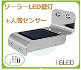 【電池不要】太陽光発電 LEDライト 16球 ガーデンライト 100Lm/16 P 庭園灯 充電式 人感センサー ガーデンライト 壁掛け夜間自動点灯 [並行輸入品]