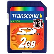 Transcend Ultra Performance 133X - Flash memory card - 2 GB - 133x - SD