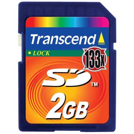 Transcend Ultra Performance 133X - Flash memory card - 2 GB - 133x - SD