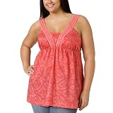 Women's Plus Size Merona® Eyelet Strap Tank - Coral