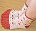 QING OUTDOOR Lightweight Cotton Toe Socks for Women Casual Ankle Socks Cute Pattern Prints Pack of 4