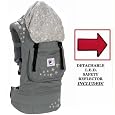 Ergo Baby BC2EPK1 Galaxy Grey Baby Carrier with Galaxy Lining And LED Safety Reflector Light