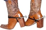ADULT FANCY DRESS COWBOY SPURS,BANDANA AND BOOTLACE TIE