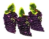 51ONZctTVxL. SL160  TUSCANY GRAPES 3 D Canister Set of 3 Canisters Grape Vine NEW