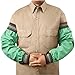 Steiner 1034-23WW-2XW Weld Lite Flame Resistant Cotton Green Sleeves with 2.5" Cuff & Elastic Cuff, Top and Wrist, 9-Ounce, 23" Length/XX-Wide (12-Pack)