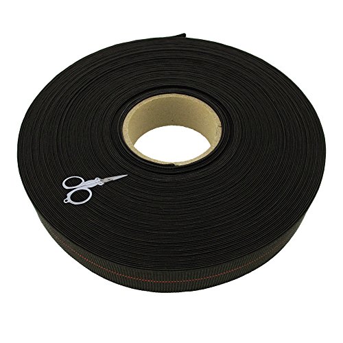 BambooMN Brand - Two-Inch Latex Elasbelt Webbing for Chair Repair - 54 Yards (162 Ft) Roll - Includes Scissors