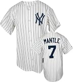 Mickey Mantle New York Yankees Majestic Pinstripe Cooperstown Replica Jersey - XL