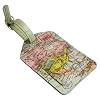 Wild and Wolf Map Luggage Tag